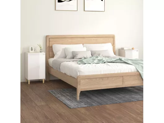 Kauf Unique Nachttische 2 Stk. Hochglanz-Weiß 40x35x70 cm Holzwerkstoff