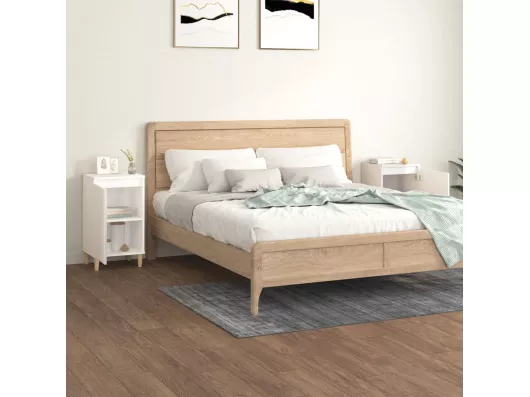 Kauf Unique Nachttische 2 Stk. Hochglanz-Weiß 40x35x70 cm Holzwerkstoff Großer Ausverkauf