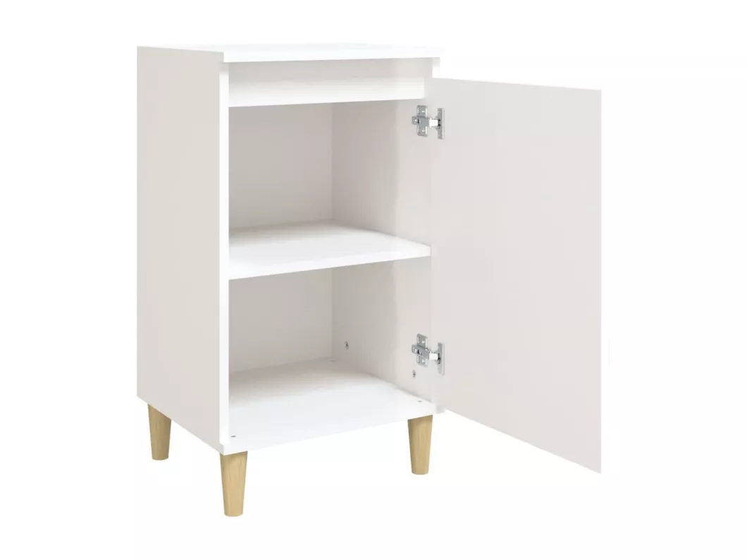 Kauf Unique Nachttische 2 Stk. Hochglanz-Weiß 40x35x70 cm Holzwerkstoff Großer Ausverkauf