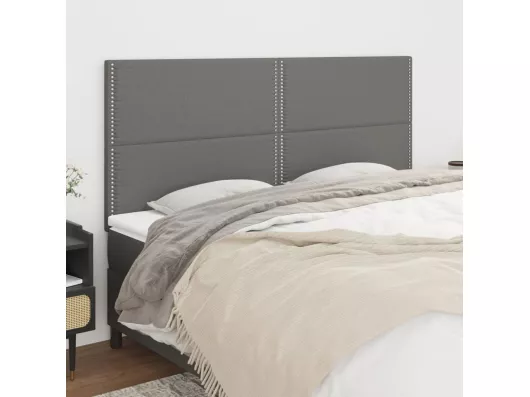 Kauf Unique Kopfteile 4 Stk. Dunkelgrau 90x5x78/88 cm Stoff Flash Sale