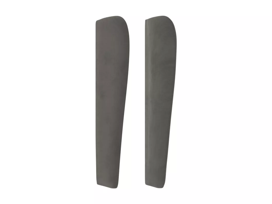 Kauf Unique Kopfteil mit Ohren Dunkelgrau 183x23x118/128 cm Samt Begrenztes Angebot