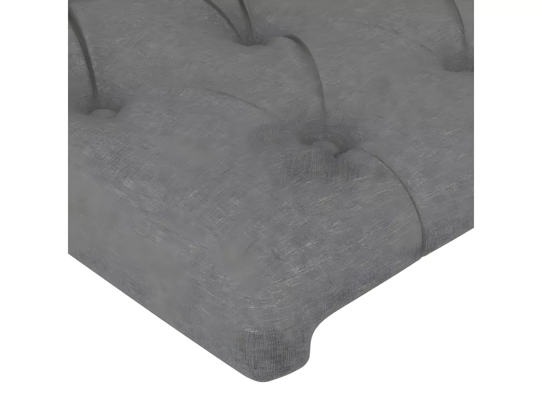 Kauf Unique LED Kopfteil Dunkelgrau 180x7x118/128 cm Stoff Cyber Monday