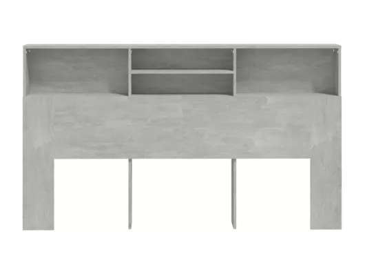 Kauf Unique Bett-Kopfteil mit Ablagen Betongrau 180x19x103,5 cm Valentinstagsangebot