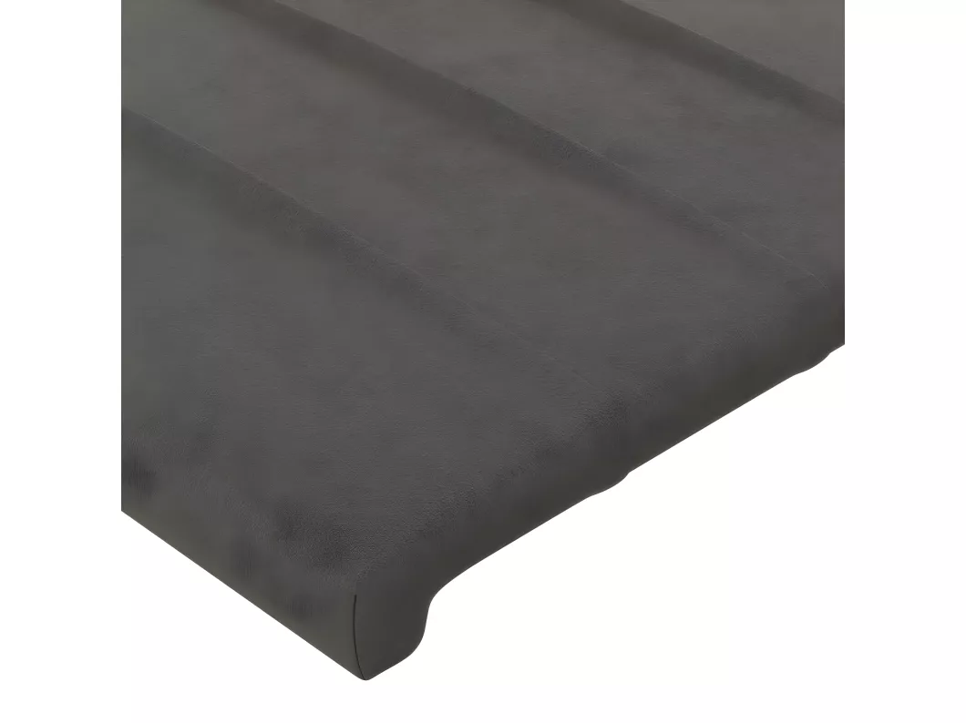Kauf Unique Kopfteil mit Ohren Dunkelgrau 93x16x78/88 cm Samt Top Angebot