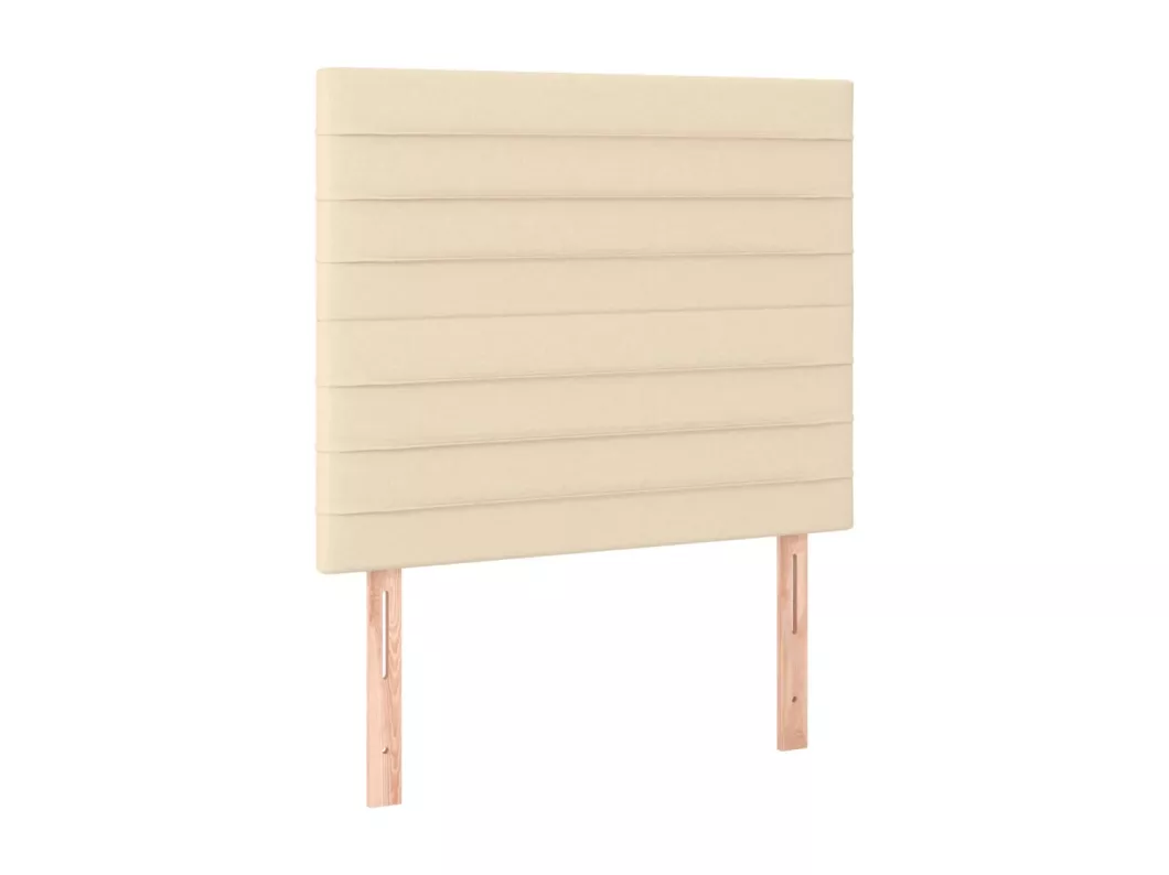 Kauf Unique LED Kopfteil Creme 100x5x118/128 cm Stoff Zeitlich begrenztes Angebot