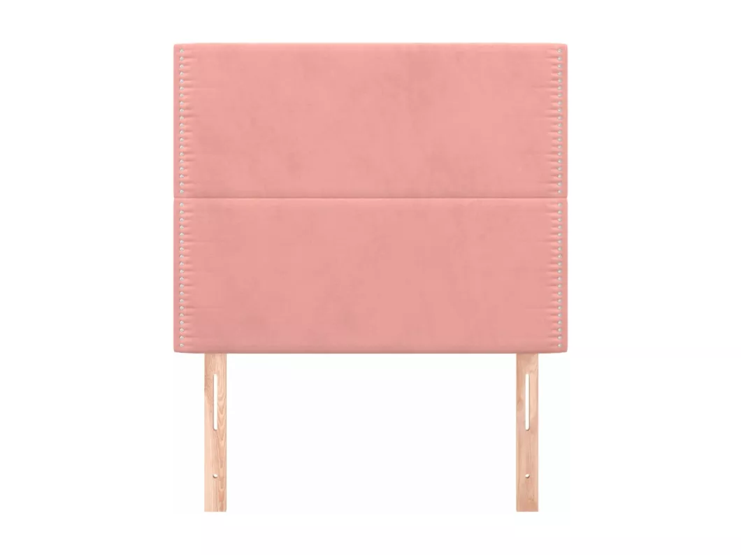 Kauf Unique Kopfteile 2 Stk. Rosa 100x5x78/88 cm Samt Blitzangebot