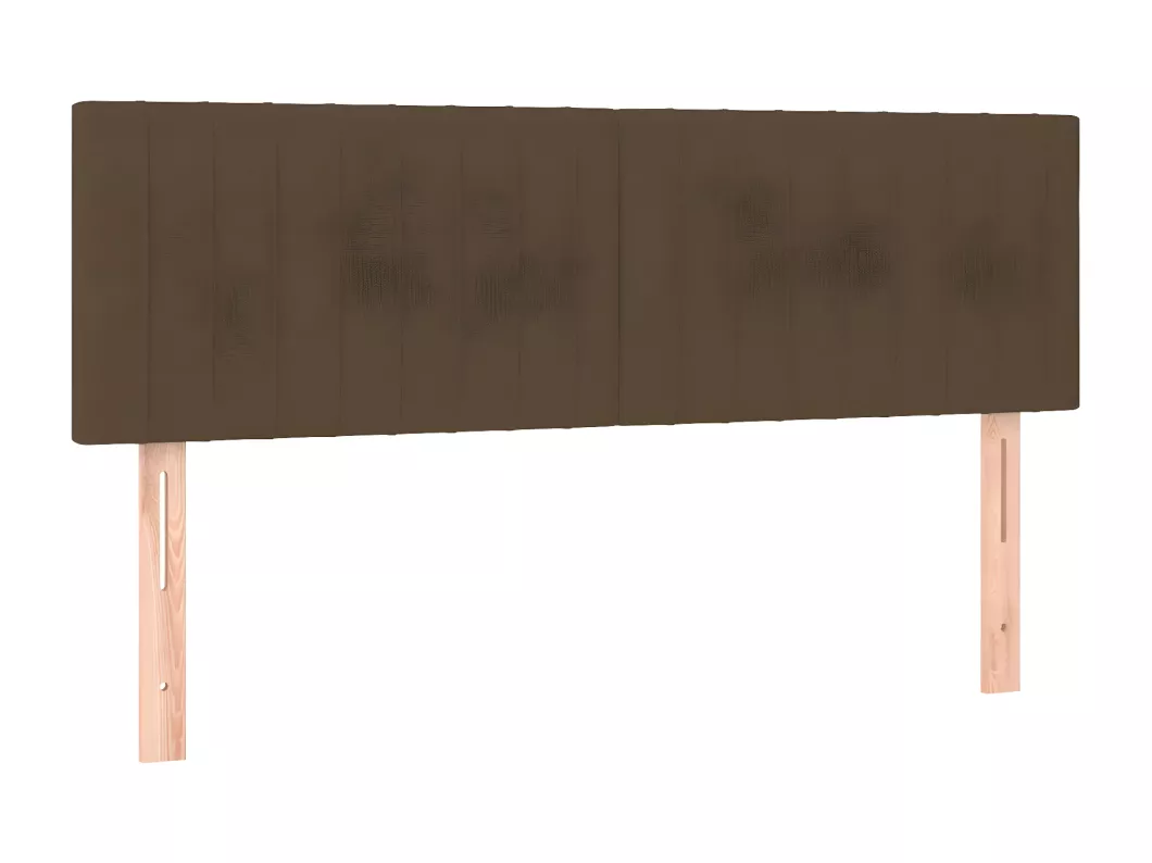 Kauf Unique LED Kopfteil Dunkelbraun 144x5x78/88 cm Stoff Bestseller