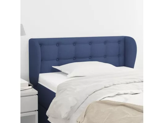 Kauf Unique Kopfteil mit Ohren Blau 103x23x78/88 cm Stoff VIP-Rabatte