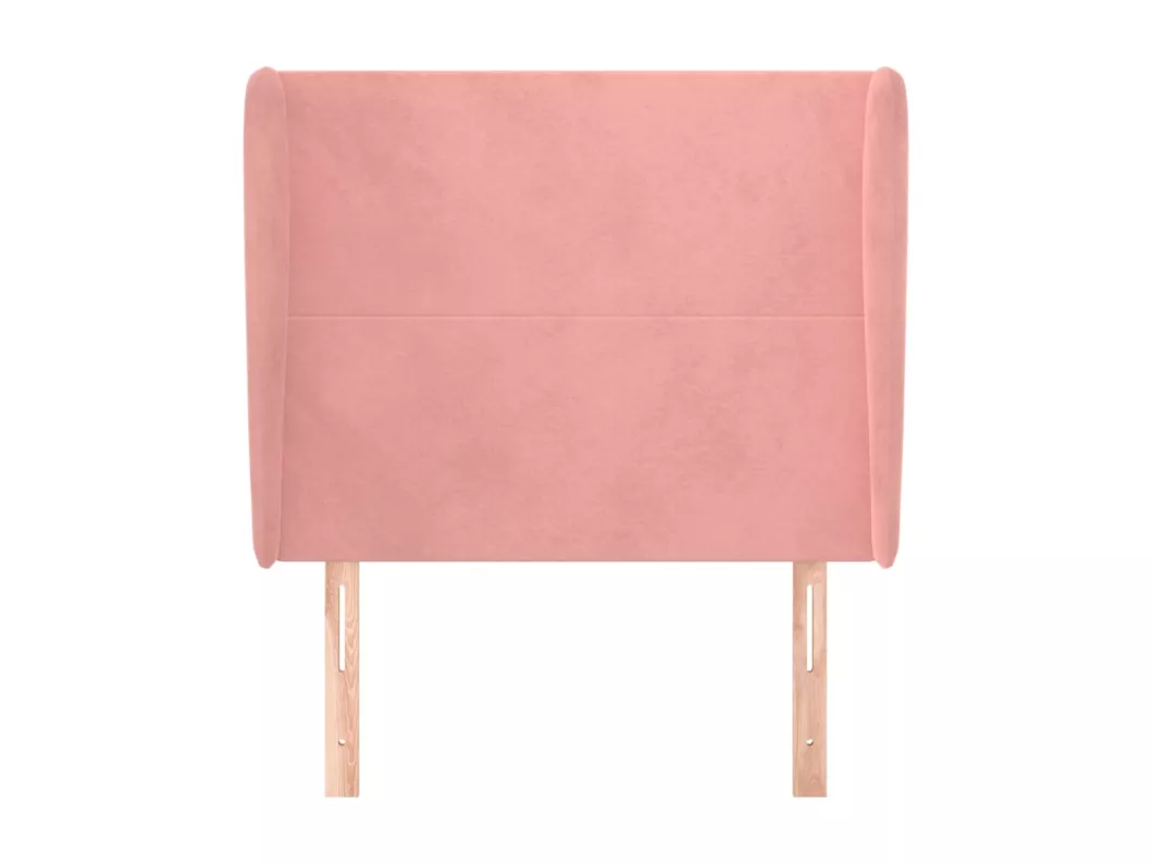Kauf Unique Kopfteil mit Ohren Rosa 83x23x118/128 cm Samt Tiefpreis