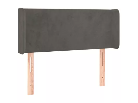 Kauf Unique LED Kopfteil Dunkelgrau 93x16x78/88 cm Samt Super Sparpreis