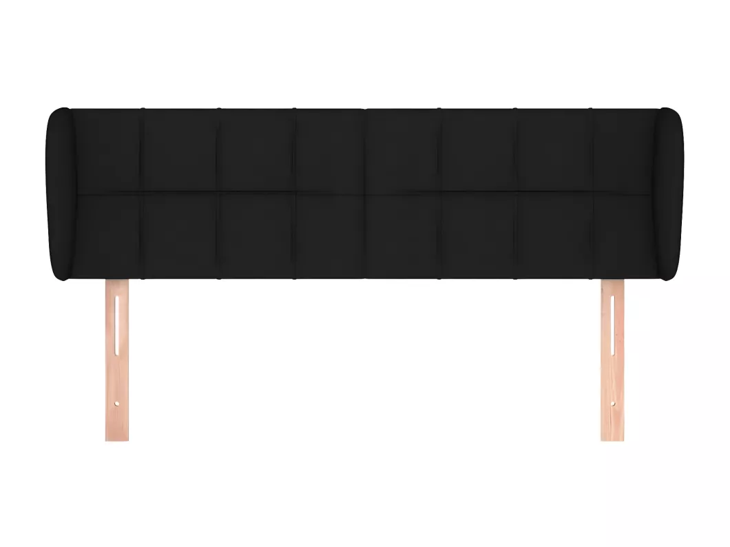 Kauf Unique Kopfteil mit Ohren Schwarz 147x23x78/88 cm Stoff Letzte 3 Tage