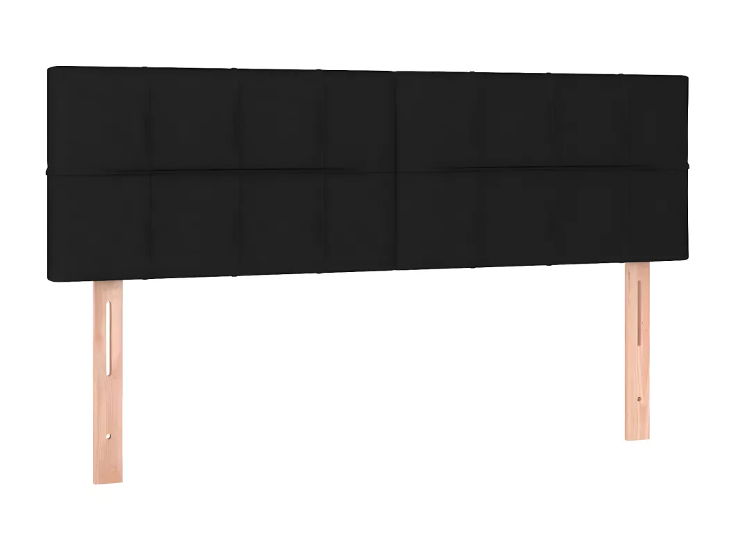 Kauf Unique LED Kopfteil Schwarz 144x5x78/88 cm Stoff JETZT KAUFEN
