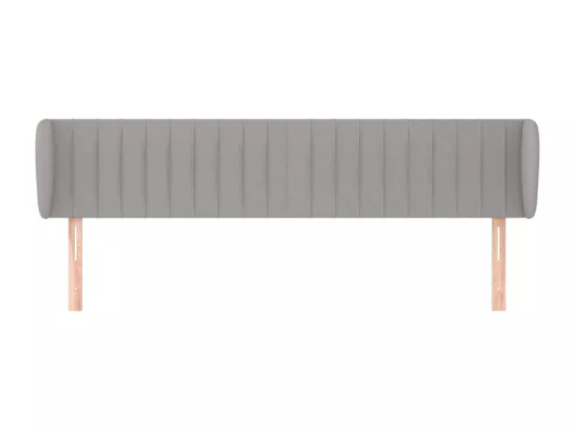 Kauf Unique Kopfteil mit Ohren Hellgrau 183x23x78/88 cm Stoff Zeitbegrenzte Promotion