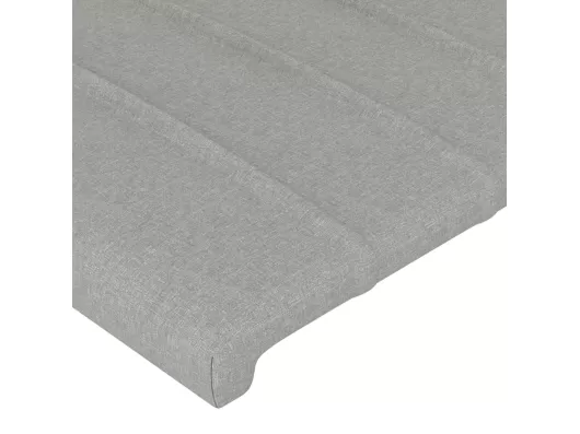 Kauf Unique Kopfteil mit Ohren Hellgrau 183x23x78/88 cm Stoff Zeitbegrenzte Promotion