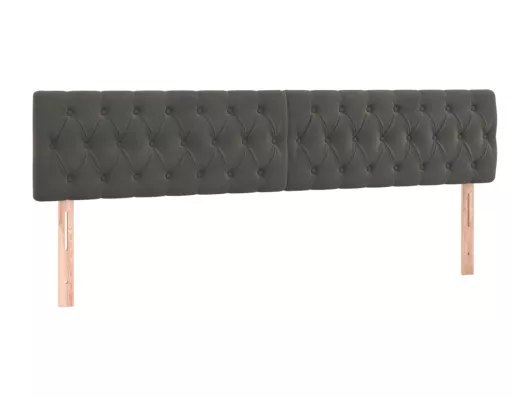 Kauf Unique LED Kopfteil Dunkelgrau 200x7x78/88 cm Samt Vierteljährliche Förderung