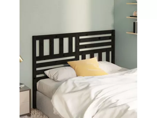 Kauf Unique Kopfteil Schwarz 141x4x100 cm Massivholz Kiefer 50% Rabatt mit kostenlosem Versand
