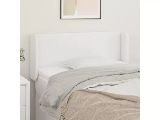 Kauf Unique Kopfteil mit Ohren Weiß 103x16x78/88 cm Kunstleder
