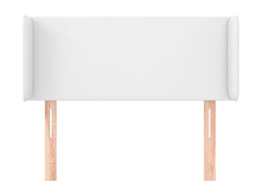 Kauf Unique Kopfteil mit Ohren Weiß 103x16x78/88 cm Kunstleder Clearance-Verkauf
