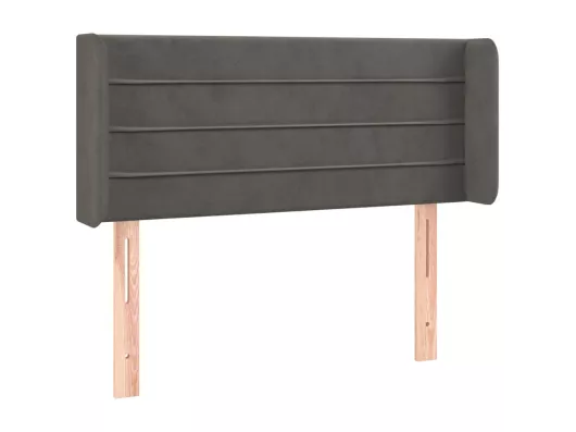 Kauf Unique LED Kopfteil Dunkelgrau 83x16x78/88 cm Samt