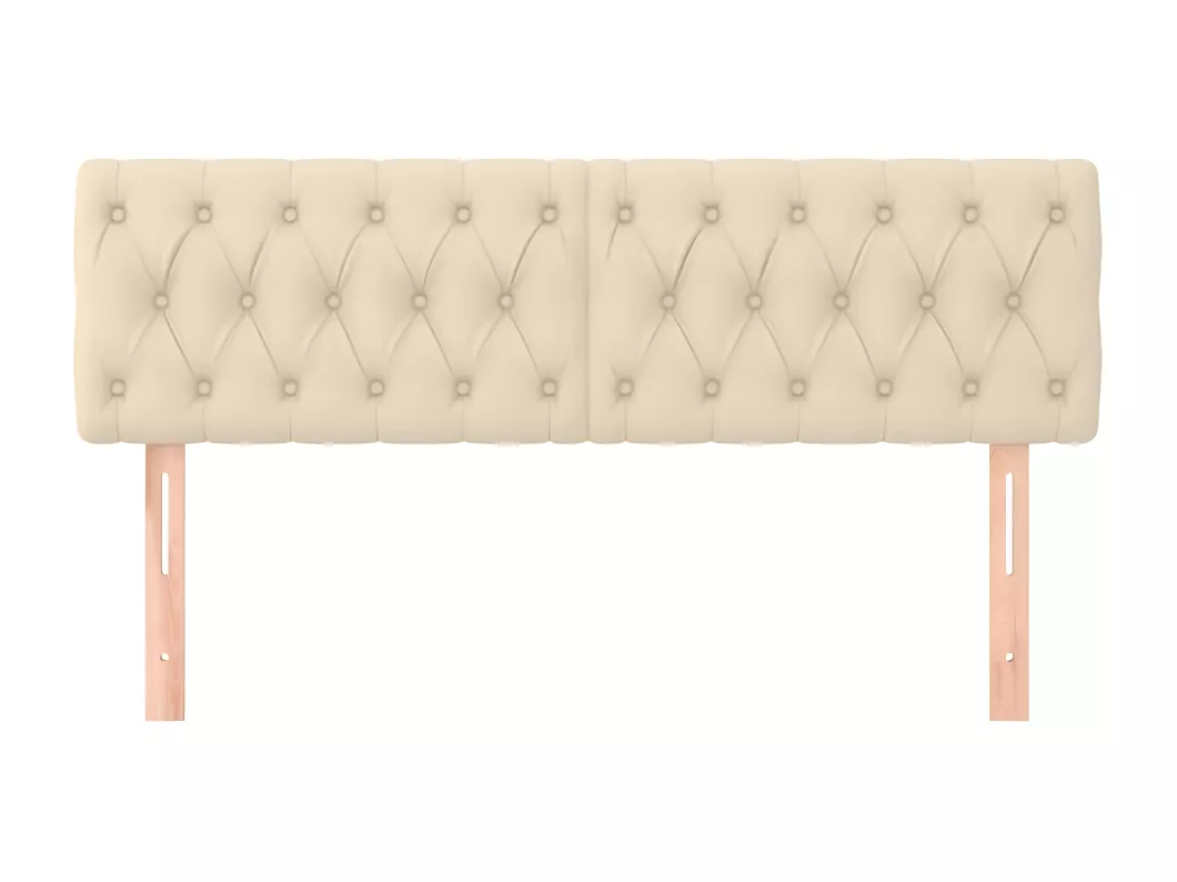 Kauf Unique Kopfteile 2 Stk. Creme 72x7x78/88 cm Stoff 2025