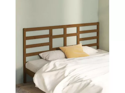 Kauf Unique Bett-Kopfteil Honigbraun 206x4x104 cm Massivholz Kiefer