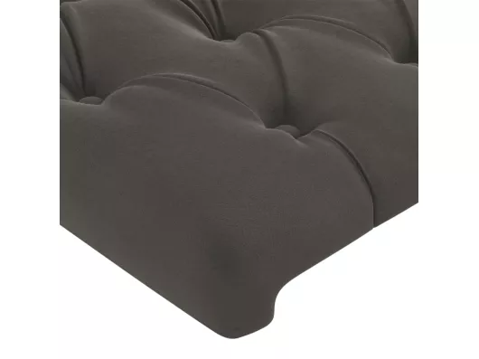 Kauf Unique Kopfteil mit Ohren Dunkelgrau 163x16x78/88 cm Samt Auslauf