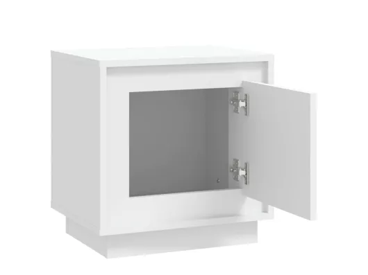 Kauf Unique Nachttisch Weiß 44x35x45 cm Holzwerkstoff Verkauf