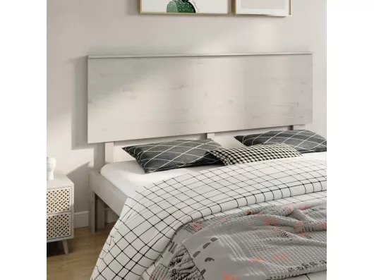Kauf Unique Kopfteil Weiß 184x6x82,5 cm Massivholz Kiefer im Angebot