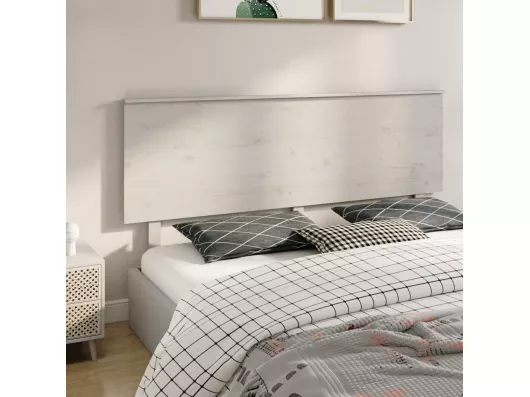 Kauf Unique Kopfteil Weiß 184x6x82,5 cm Massivholz Kiefer im Angebot