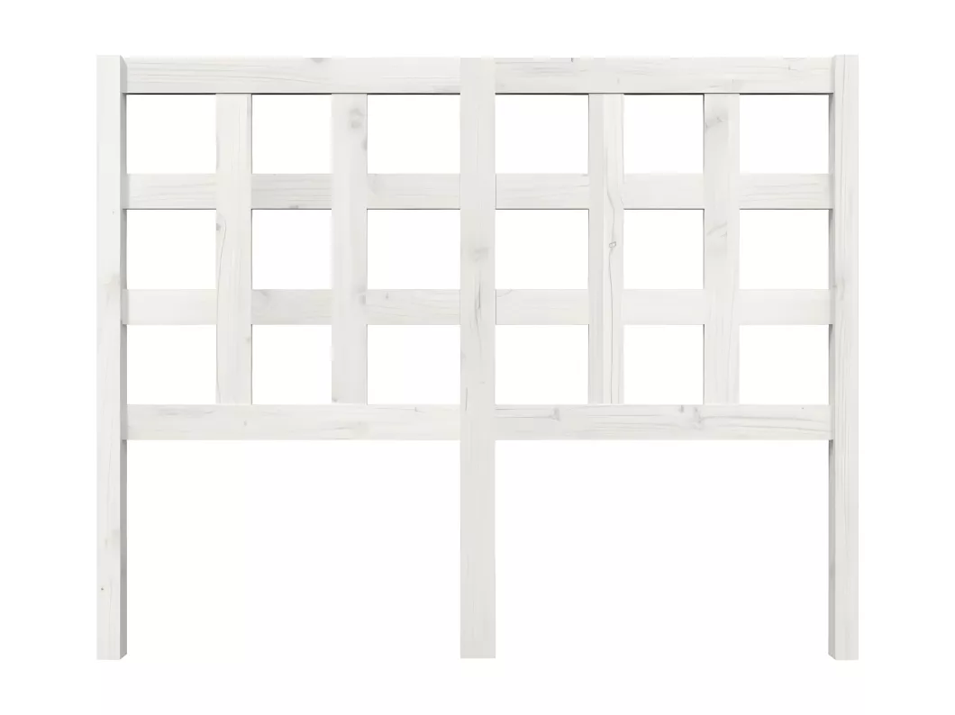 Kauf Unique Kopfteil Weiß 125,5x4x100 cm Massivholz Kiefer Schlussverkauf