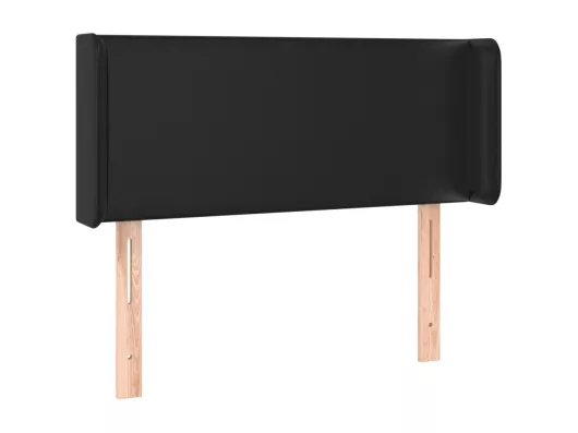 Kauf Unique LED Kopfteil Schwarz 83x16x78/88 cm Kunstleder Meist gekauft