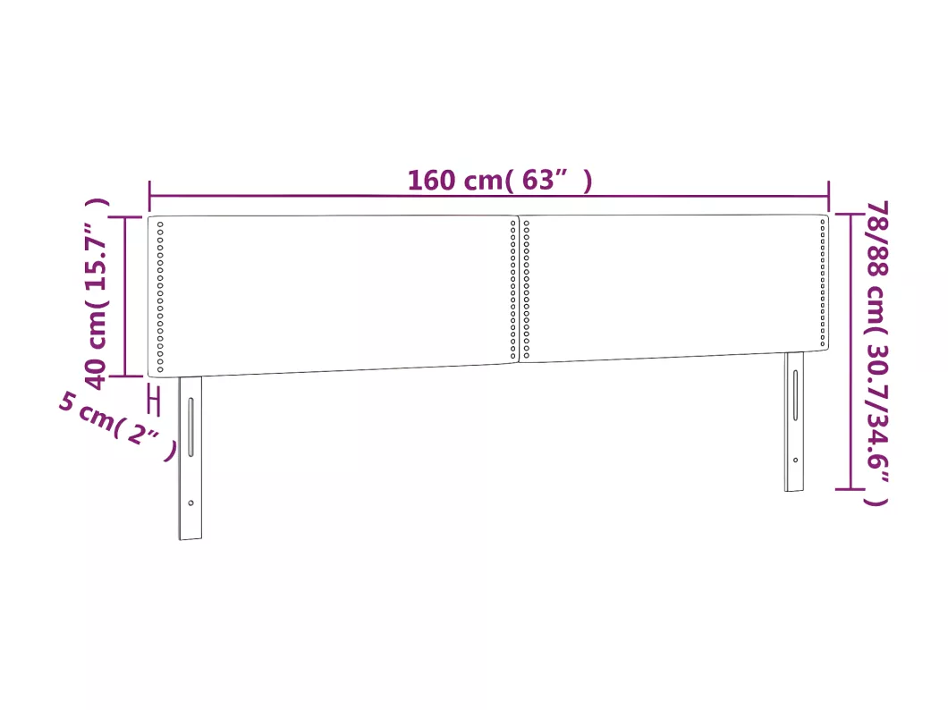 Kauf Unique LED Kopfteil Hellgrau 160x5x78/88 cm Stoff Sonderangebot