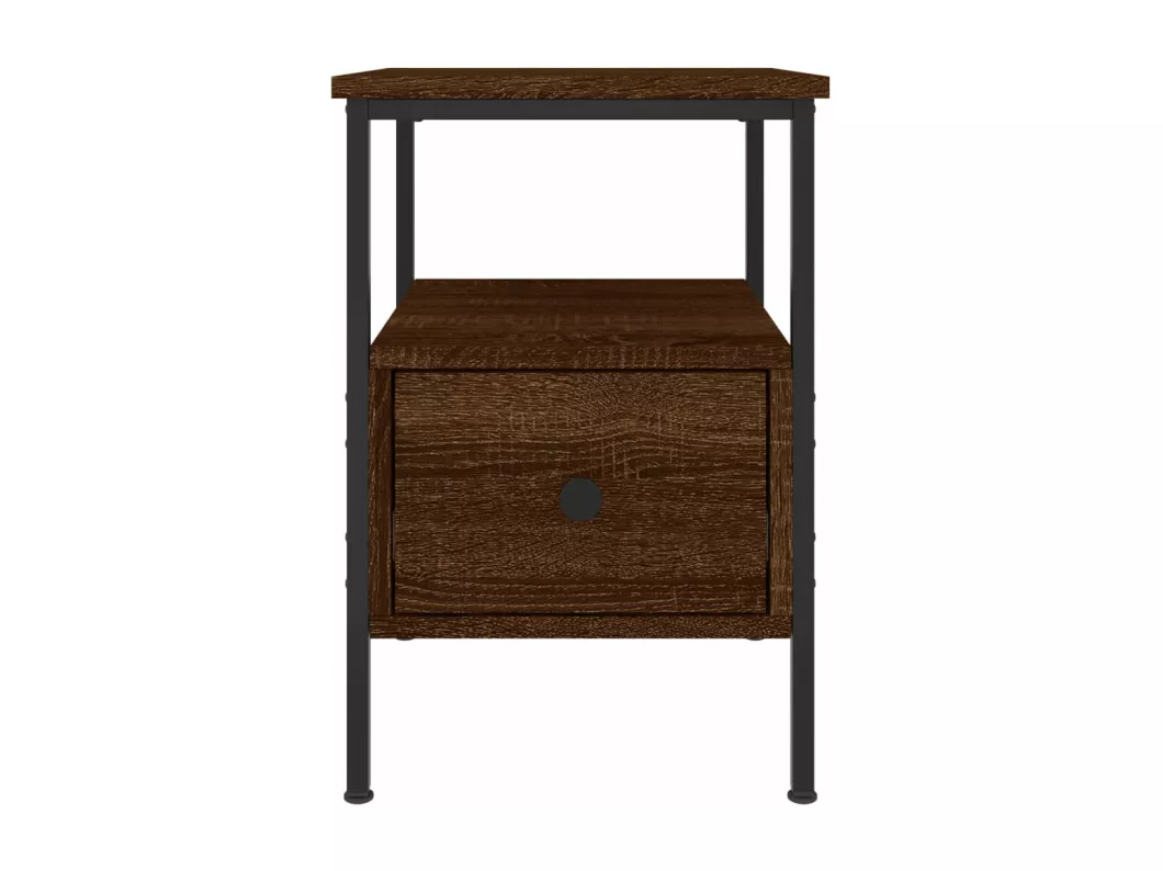 Kauf Unique Nachttisch Braun Eichen-Optik 34x36x50 cm Holzwerkstoff Großer Ausverkauf