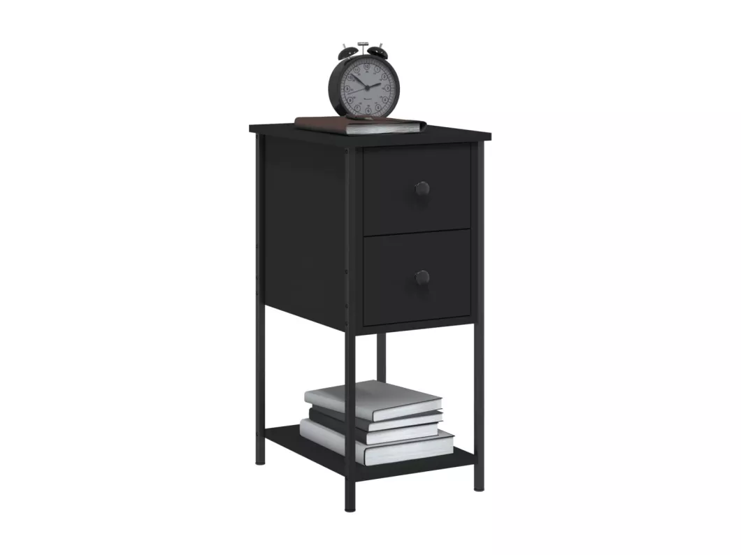 Kauf Unique Nachttisch Schwarz 32x42x70 cm Holzwerkstoff Flash Sale