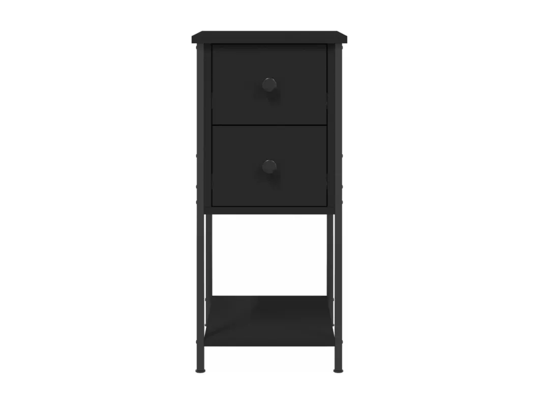 Kauf Unique Nachttisch Schwarz 32x42x70 cm Holzwerkstoff Flash Sale
