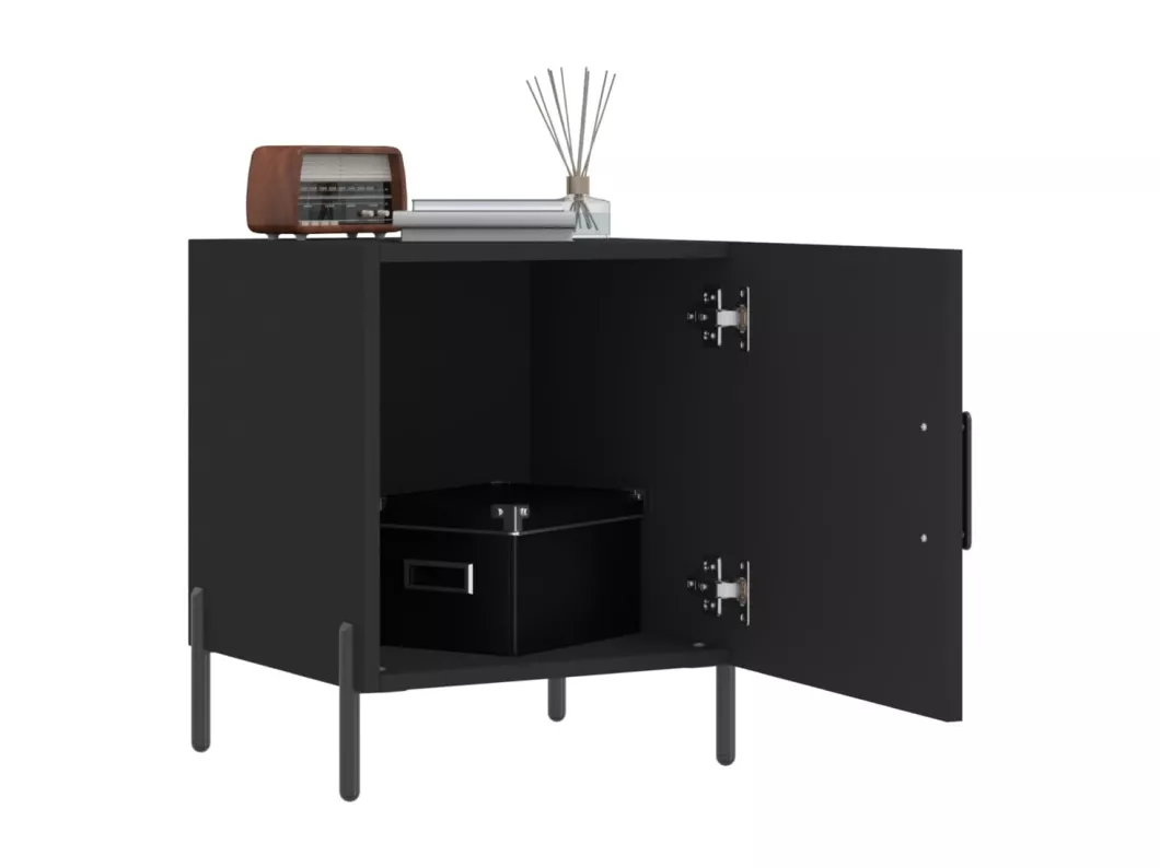 Kauf Unique Nachttische 2 Stk. Schwarz 40x40x50 cm Holzwerkstoff Begrenztes Angebot