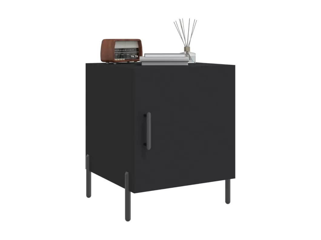 Kauf Unique Nachttische 2 Stk. Schwarz 40x40x50 cm Holzwerkstoff Begrenztes Angebot