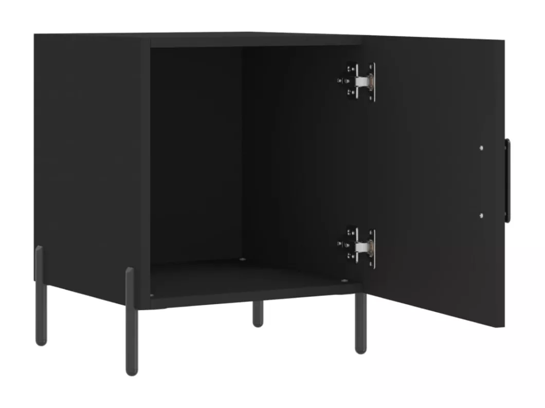 Kauf Unique Nachttische 2 Stk. Schwarz 40x40x50 cm Holzwerkstoff Begrenztes Angebot