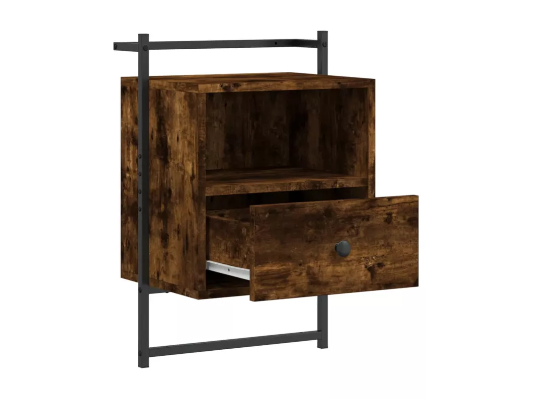 Kauf Unique Wand-Nachttische 2 Stk. Räuchereiche 40x30x61 cm Holzwerkstoff Online Shopping