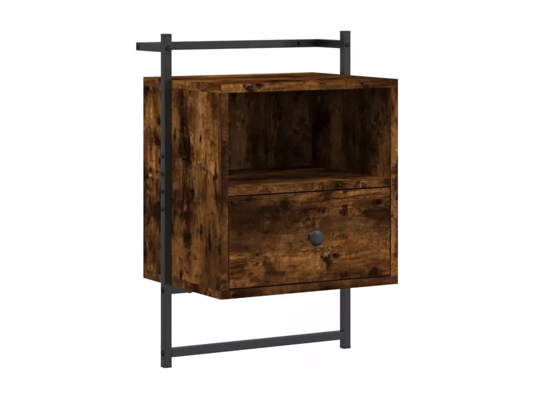 Kauf Unique Wand-Nachttische 2 Stk. Räuchereiche 40x30x61 cm Holzwerkstoff Online Shopping