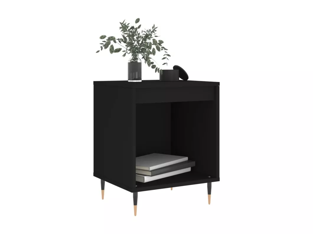 Kauf Unique Nachttische 2 Stk. Schwarz 40x35x50 cm Holzwerkstoff Exklusivangebot