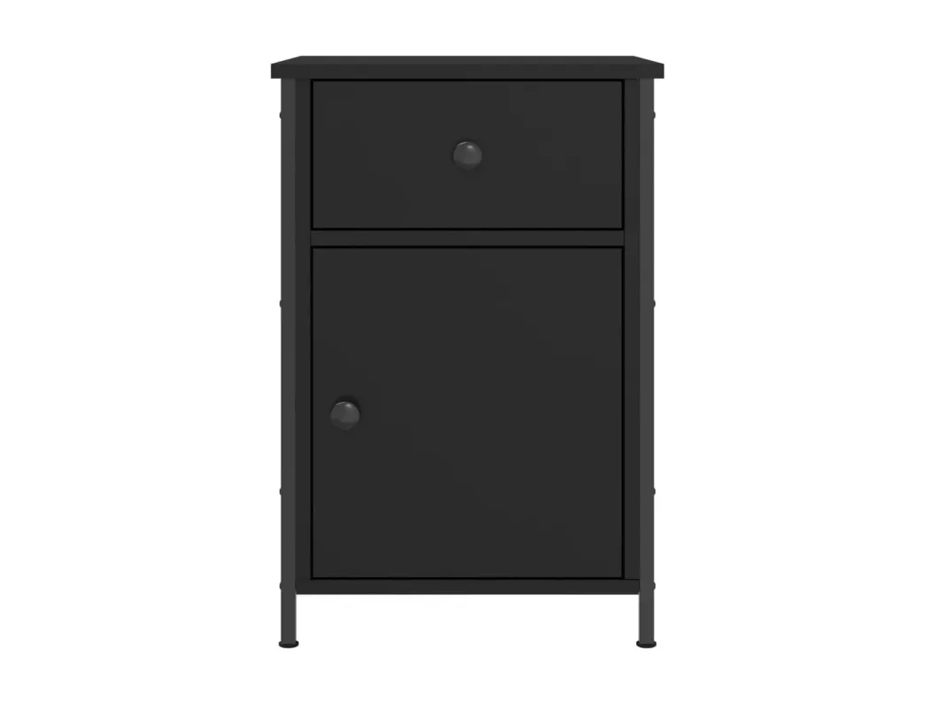 Kauf Unique Nachttische 2 Stk. Schwarz 40x42x60 cm Holzwerkstoff Weihnachtsangebot