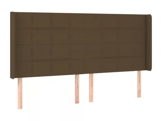 Kauf Unique LED Kopfteil Dunkelbraun 163x16x118/128 cm Stoff Muttertagsangebot