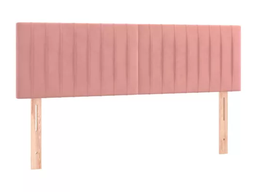 Kauf Unique LED Kopfteil Rosa 144x5x78/88 cm Samt Lagerräumung