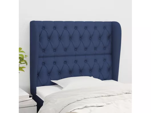 Kauf Unique Kopfteil mit Ohren Blau 93x23x118/128 cm Stoff
