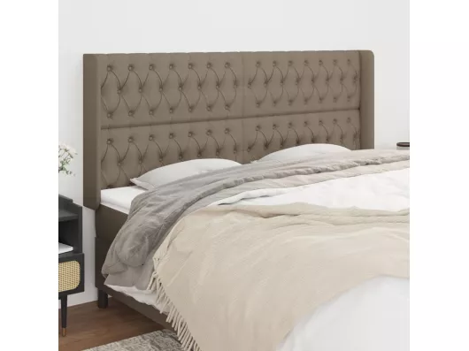Kauf Unique Kopfteil mit Ohren Taupe 203x16x118/128 cm Stoff