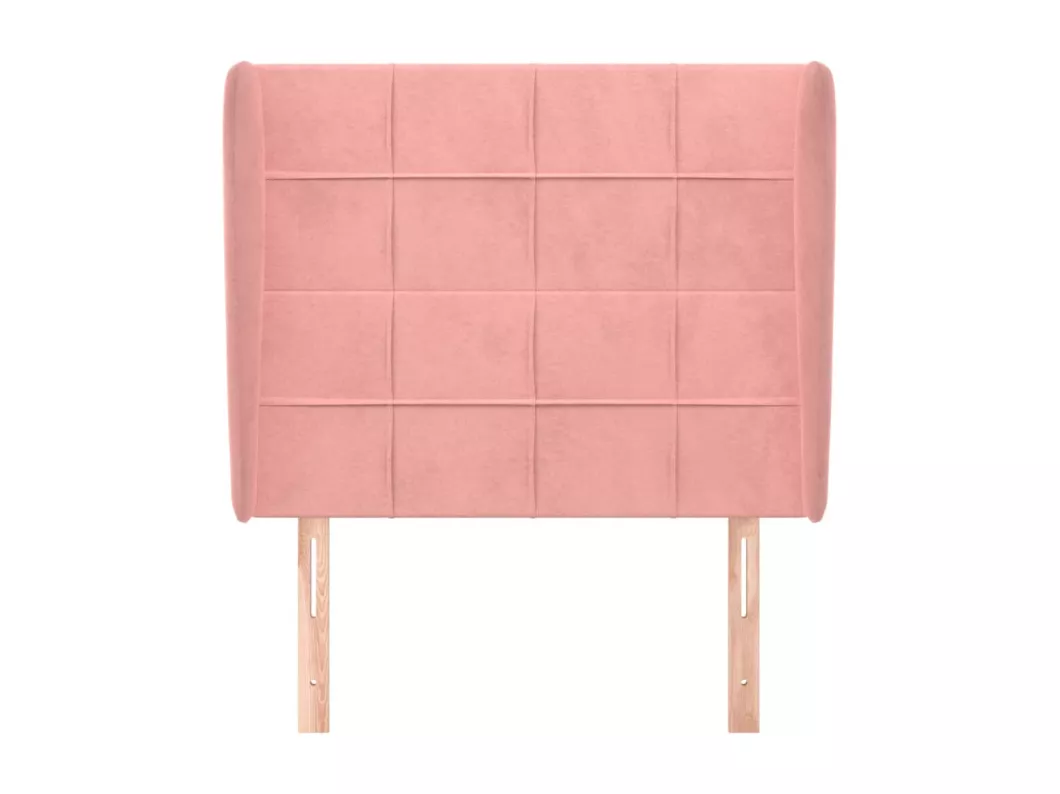 Kauf Unique Kopfteil mit Ohren Rosa 83x23x118/128 cm Samt Zeitlich begrenztes Angebot