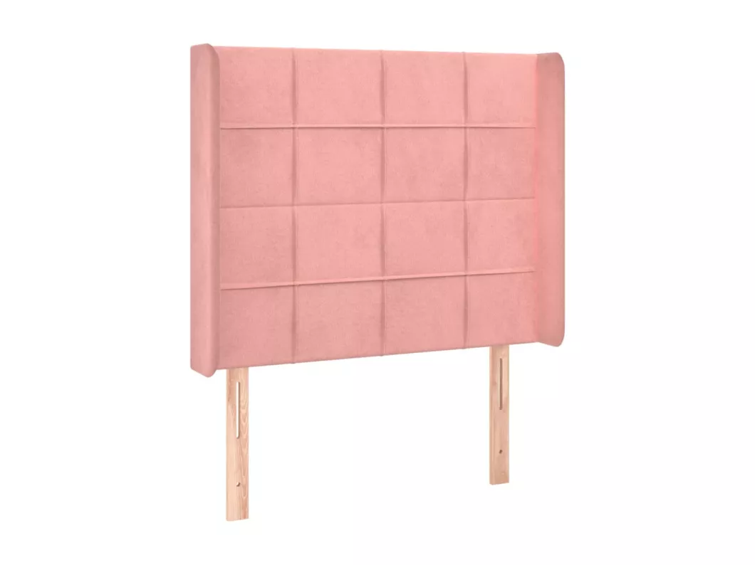 Kauf Unique LED Kopfteil Rosa 103x16x118/128 cm Samt Blitzangebot