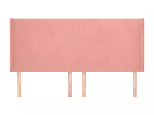 Kauf Unique Kopfteil mit Ohren Rosa 183x16x118/128 cm Samt Saisonale Angebote