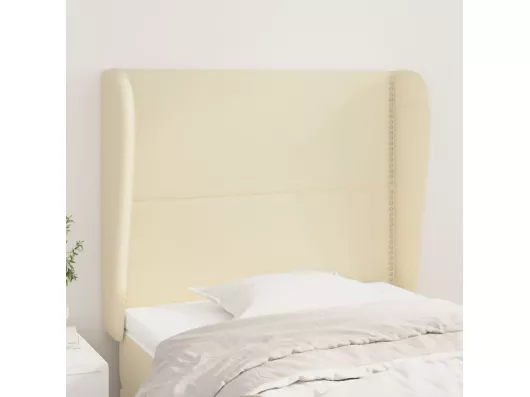 Kauf Unique Kopfteil mit Ohren Creme 83x23x118/128 cm Kunstleder